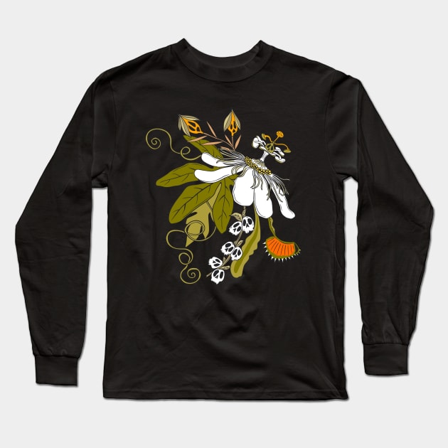 Other Worldly Botanical Long Sleeve T-Shirt by Jackie Hurd